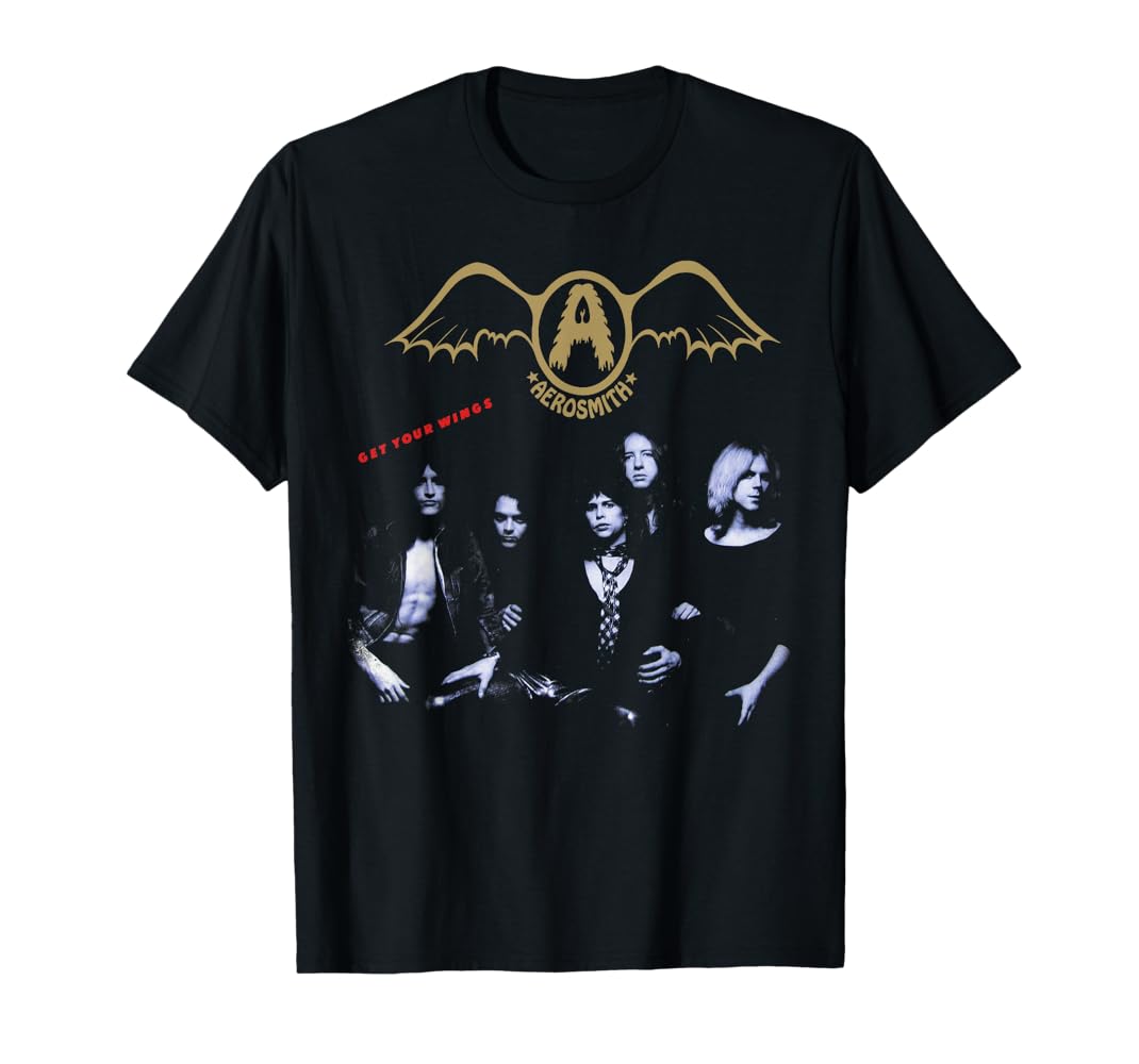 Amazon | エアロスミス-ゲット・ユア・ウィングス Tシャツ | T